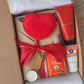 Box lecture rouge Mystery Moment – Livre mystère, produits soin et thé chai pour un moment cocooning
